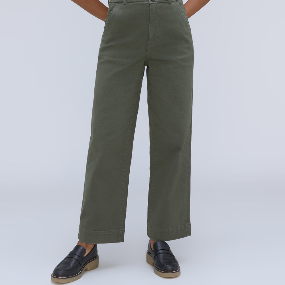 Everlane The Organic Wide-Leg Pant